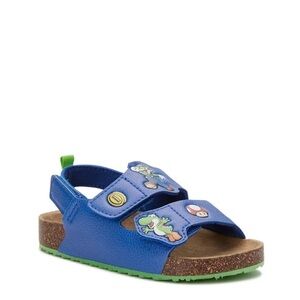 (S4) Super Mario Toddler Sandals, Size 7, Navy